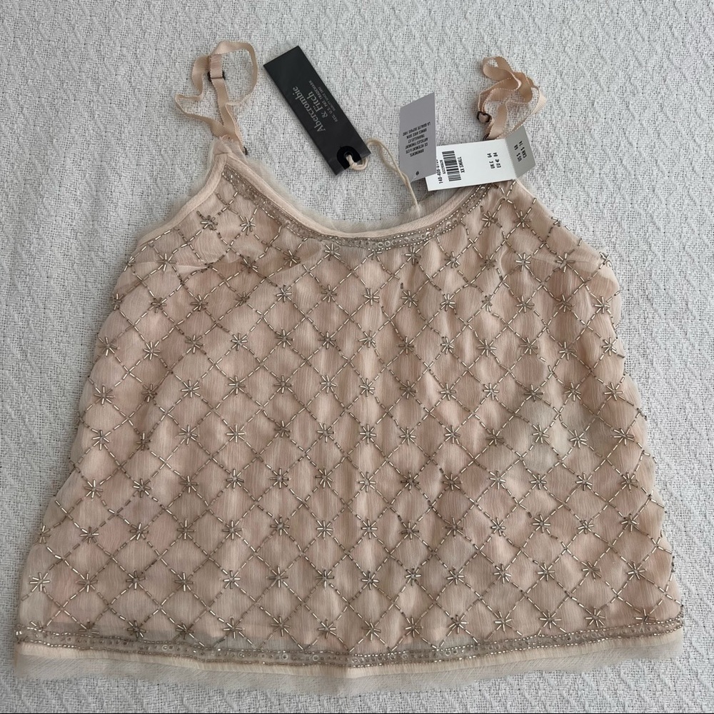 Christmas/ Holiday party top. A&F top with delicate detailing